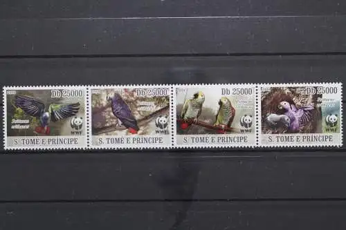 Sao Tome u. Principe, MiNr. 3777-3780 Viererstreifen, postfrisch - 213156