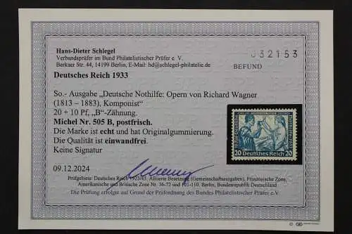 Deutsches Reich, MiNr. 499-507, postfrisch, BPP Fotobefund - 213502