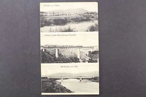 Frieda a. d. Werra, Blick zum Ort, Viadukt, Werrabrücke - 424585