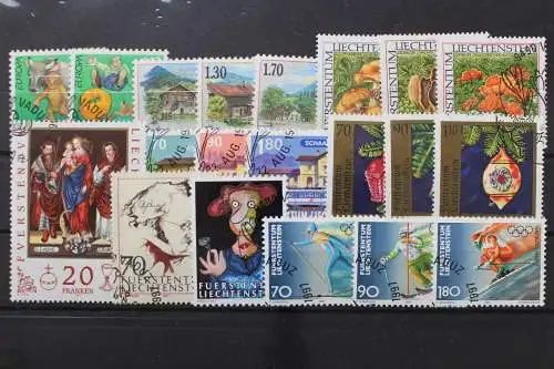 Liechtenstein, MiNr. 1145-1164 Jahrgang 1997, gestempelt - 213418