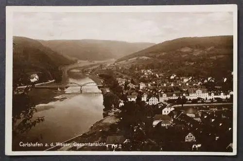 Carlshafen, Weser, Gesamtansicht - 424713