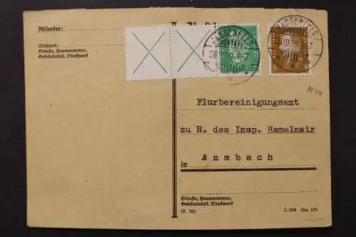 Deutsches Reich, MiNr. W 27.2, Karte - 214212