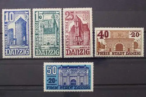 Danzig, MiNr. 262-266, Falz - 214249