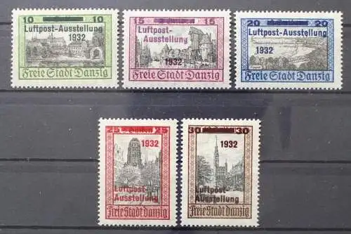 Danzig, MiNr. 231-235, Falz - 214251