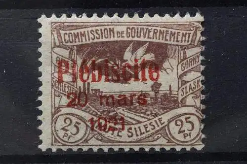 Oberschlesien, MiNr. 33, Falz - 214282