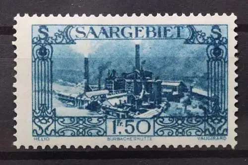 Saargebiet, MiNr. 118, Falz - 214289