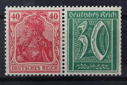 Deutsches Reich, MiNr. W 17, Falz - 214294