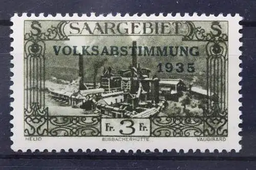 Saargebiet, MiNr. 192, Falz - 214291
