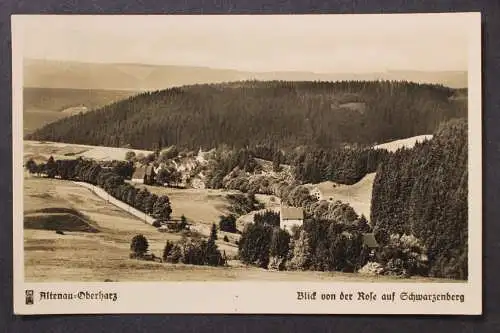 Altenau, Oberharz, Blick von der Rose auf Schwarzenberg - 424852