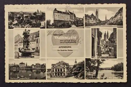 Altenberg, Schloß, Markt, Skatbrunnen, Theater, Partie am großem Teich - 424853