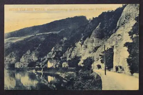 Abendstimmung an der Weser, Stein- oder Teufelsmühle - 424999