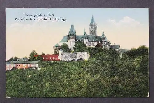 Wernigerode, Harz, Schloß v. d. Villen-Kol. Lindenberg - 425007