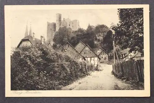 Bornhagen, Blick zur Burg Hanstein - 424970