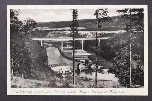 Autobahnbrücke im Werratal zwischen Hann. Münden u. Hedemünden - 425016