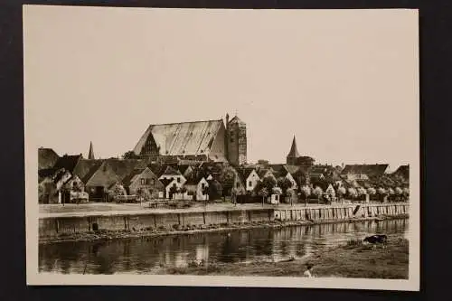 Verden, Aller, Dom von Nordwesten im Stadtbild - 425109