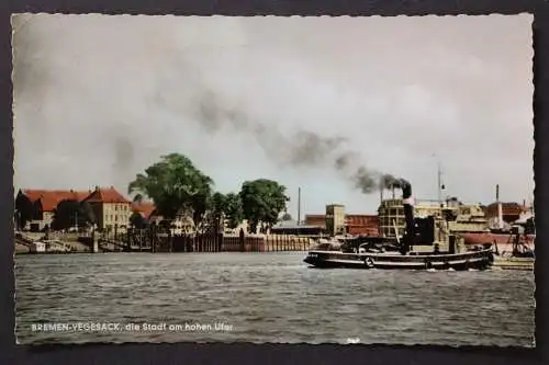 Bremen-Vegesack, Hafeneinfahrt und Utkiek - 425136