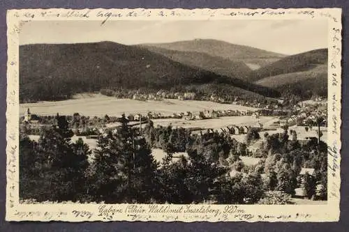 Tabarz, Thür. Wald, Blick zum Ort und Inselsberg - 425169
