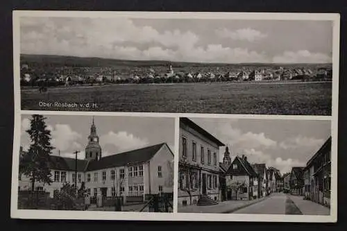 Ober-Rosbach v. d. Höhe, Haus- und Strassenansicht - 425217