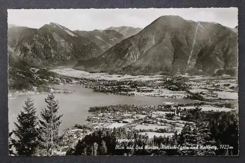 Tegernsee, Blick auf Bad Wiessee, Rottach-Egern und Wallberg - 425189