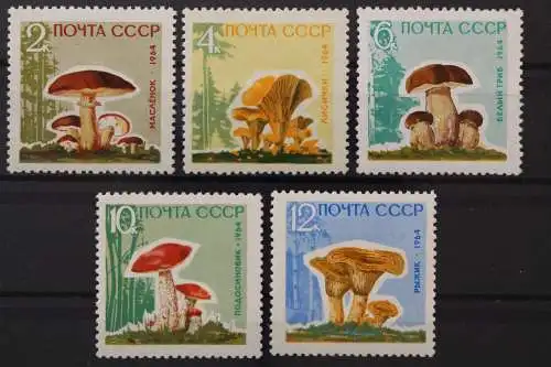 Sowjetunion, MiNr. 2983-2987 y Lackpapier, postfrisch - 214436