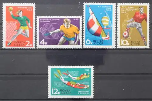 Sowjetunion, MiNr. 3512-3516, postfrisch - 214422