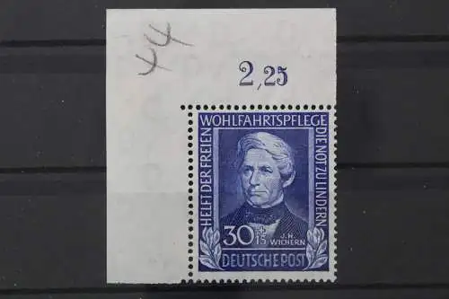 Deutschland (BRD), MiNr. 120 Ecke links oben, ndgz, postfrisch - 214529