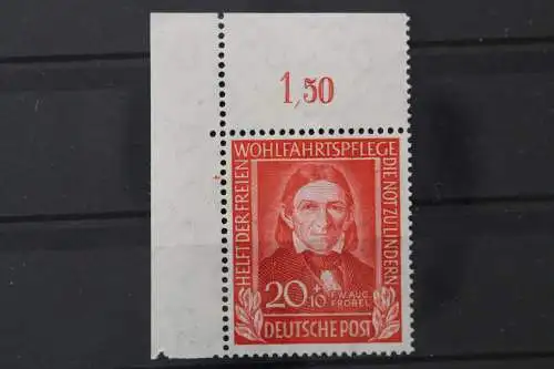 Deutschland (BRD), MiNr. 119 Ecke links oben, dgz, postfrisch - 214530