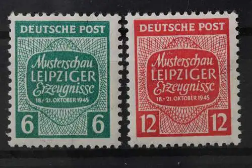 Sowj. Zone, MiNr. 124-125 X, Falz - 214574
