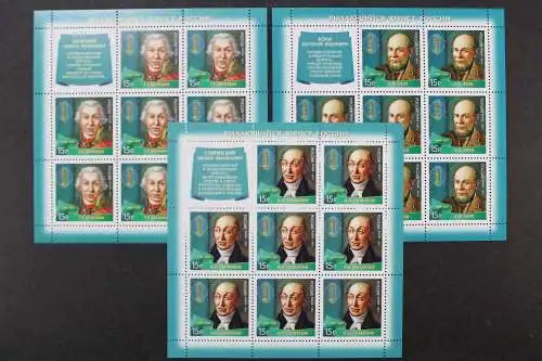 Russland, MiNr. 1862-1864 Kleinbögen, postfrisch - 214744