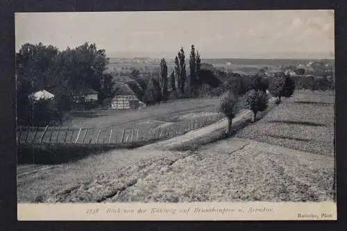 Ostseebad Brunshaupten, Blick von der Kühlung auf den Ort und Arendsee - 425266