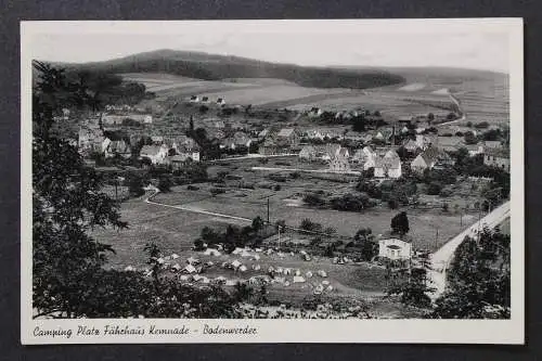 Bodenwerder, Blick auf den Ort und Campingplatz Fährhaus Kemnade - 425252