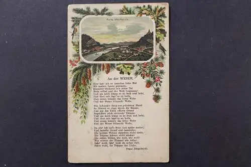 Porta Westfalika, Teilansicht, Gedicht von Franz Dingelstedt - 425340
