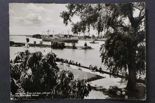 Bremen, Blick auf den "Utkiek", die Lesum und Weser - 425284