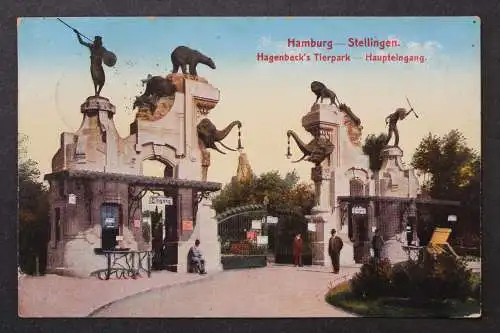 Hamburg - Stellingen, Hagenbeck's Tierpark, Haupteingang - 425359
