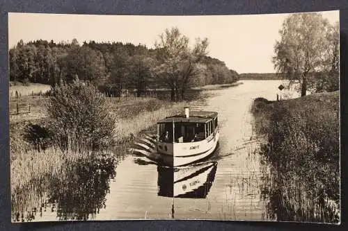 Flecken Zechlin OT v. Reinsberg, Kanal mit Motorboot - 425374