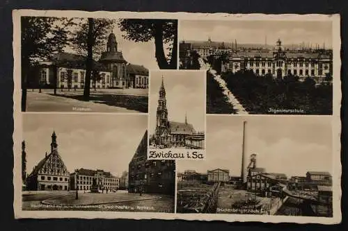 Zwickau, Dom, Museum, Ingenieurschule, Hauptmarkt, Brückenbergschacht - 425406