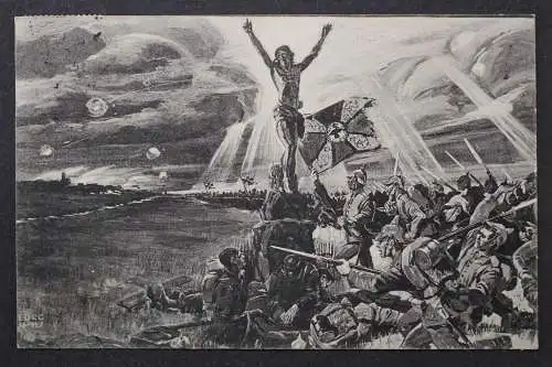 Schlacht bei Saarburg 18.-21. Aug. 1914, Kreuz an der Bühlerstrasse - 425474