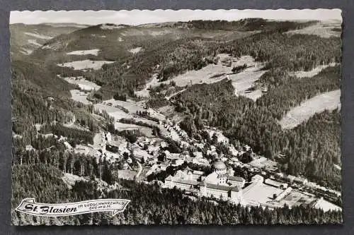 St. Blasien, Südschwarzwald, Ortsansicht, Luftbild mit Blick ins Albtal - 425614