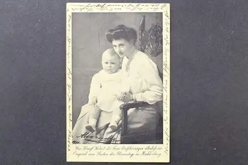 Großherzogin Alexandra von Mecklenburg-Schwerin mit Sohn - 425476