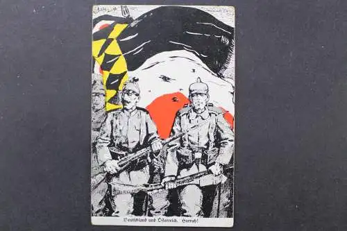 Der Krieg 1914, Fahnen und Soldaten - 425508