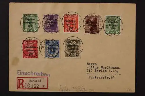 Sowj. Zone, MiNr. 200-206 A/B, Briefstück - 215024