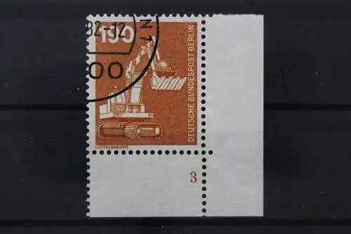 Berlin, MiNr. 670 Ecke rechts unten, FN 3, gestempelt - 215032
