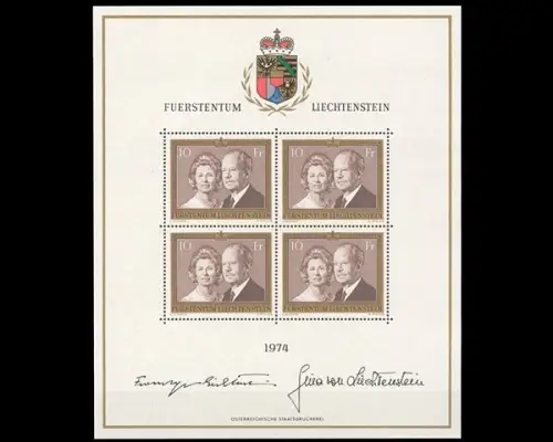 Liechtenstein, MiNr. 614 Kleinbogen, postfrisch - 691932