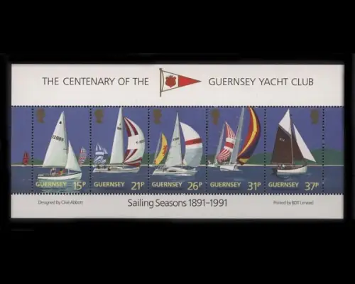 Guernsey, MiNr. Block 7, Yachtclub, postfrisch - 690033