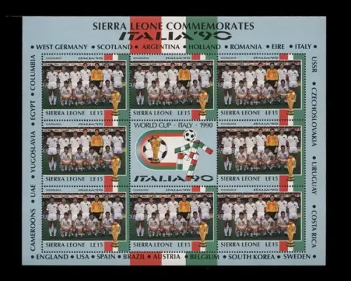 Sierra Leone, MiNr. 1434 Kleinbogen, postfrisch - 692102