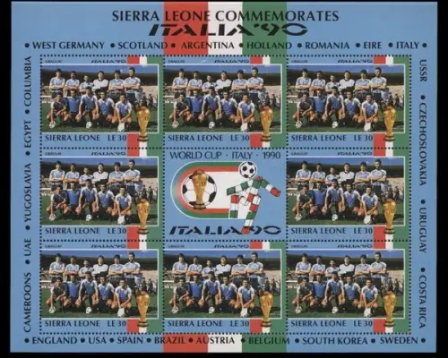 Sierra Leone, MiNr. 1444 Kleinbogen, postfrisch - 692112