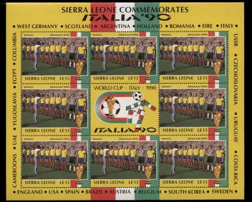 Sierra Leone, MiNr. 1436 Kleinbogen, postfrisch - 692103