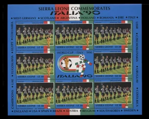 Sierra Leone, MiNr. 1446 Kleinbogen, postfrisch - 692113
