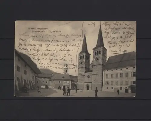 Berchtesgarden - Schlossplatz u. Stiftskirche - 400235