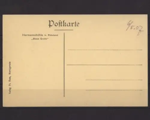 Hermannshöhle bei Rübeland, "Blaue Grotte" - 400683